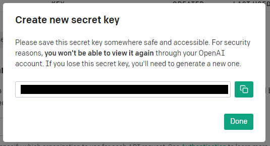 secret keyをコピーして、テキストエディタ等にメモする